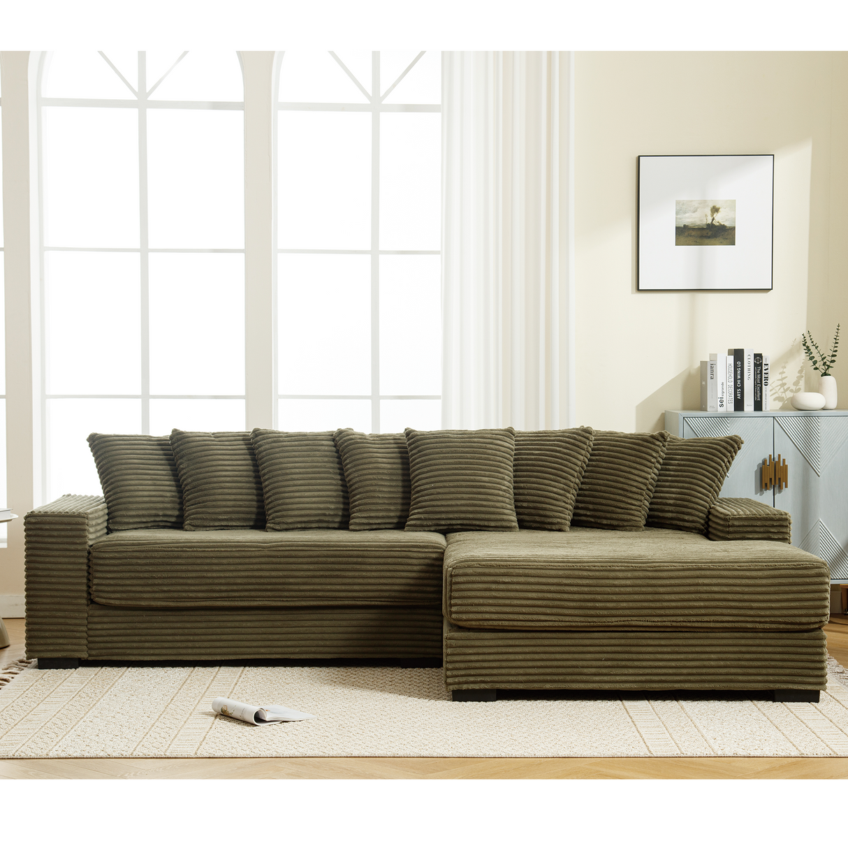 Oversized Two-Piece L-Shaped Sofa