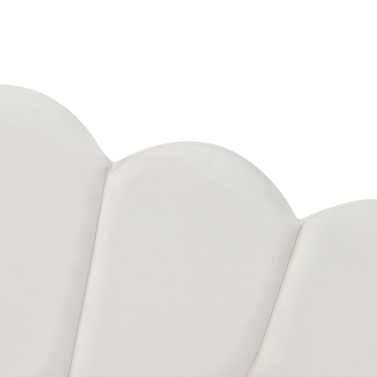 Upholstery Daybed Frame With Shell Shaped Backrest