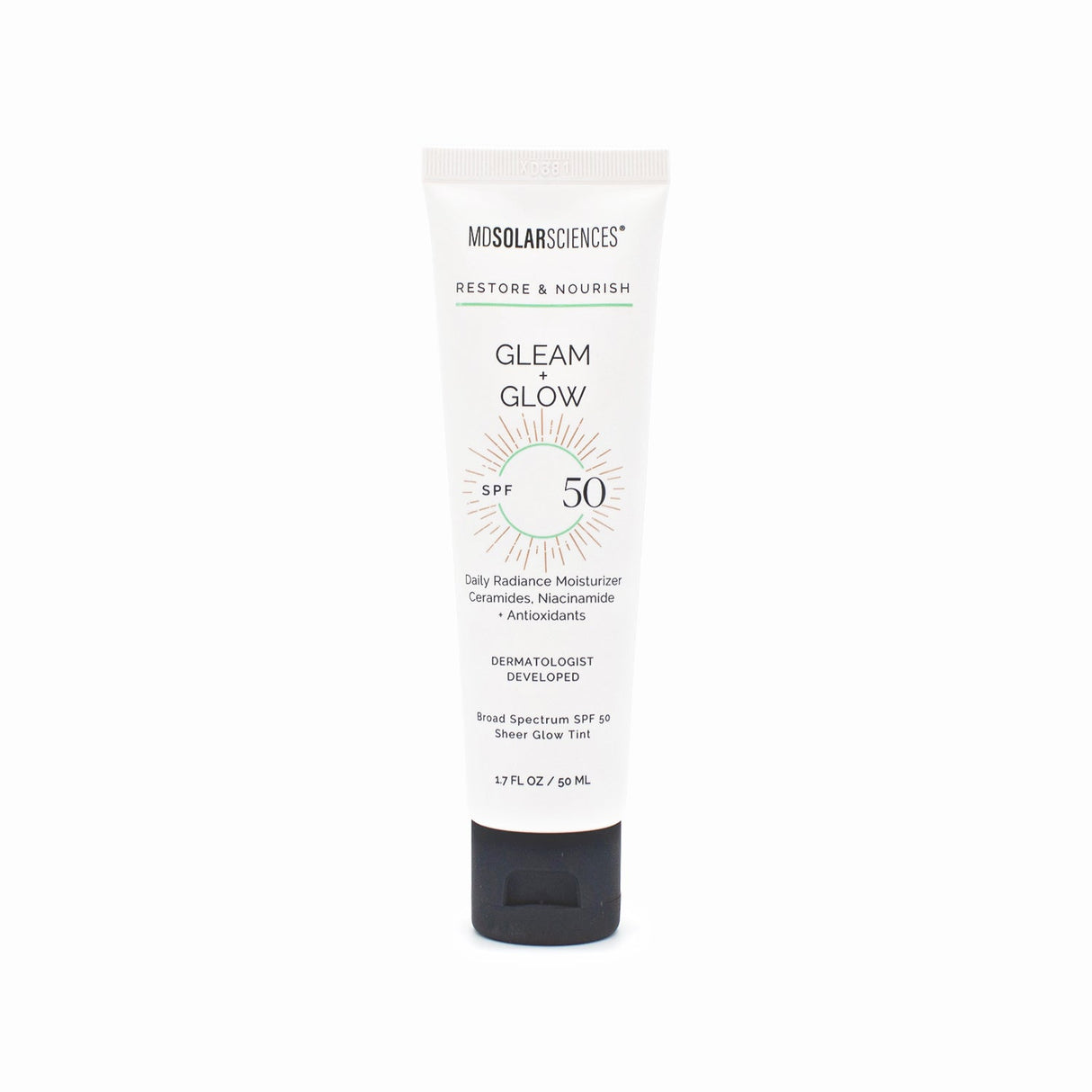 MDSOLARSCIENCES Gleam + Glow SPF50 1.7oz - Small Amount Missing
