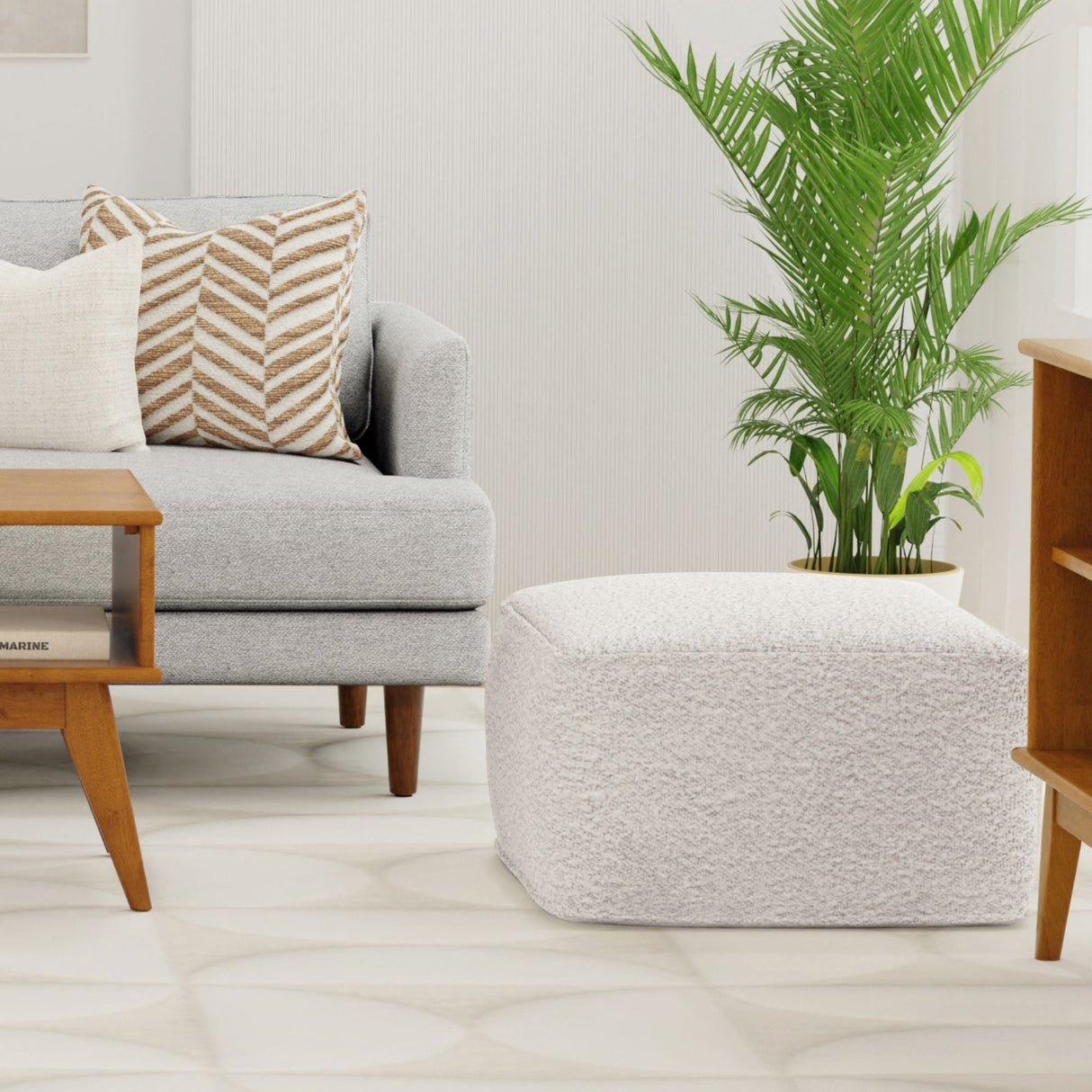 Chantal - Square Pouf