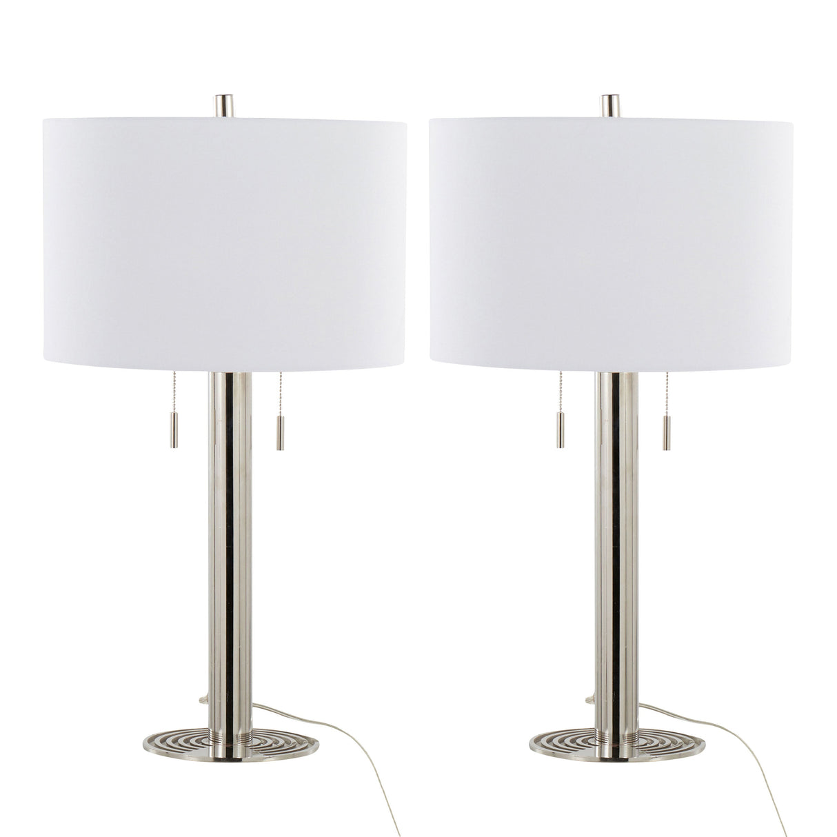 Master 29" Contemporary Metal Table Lamp Set of 2
