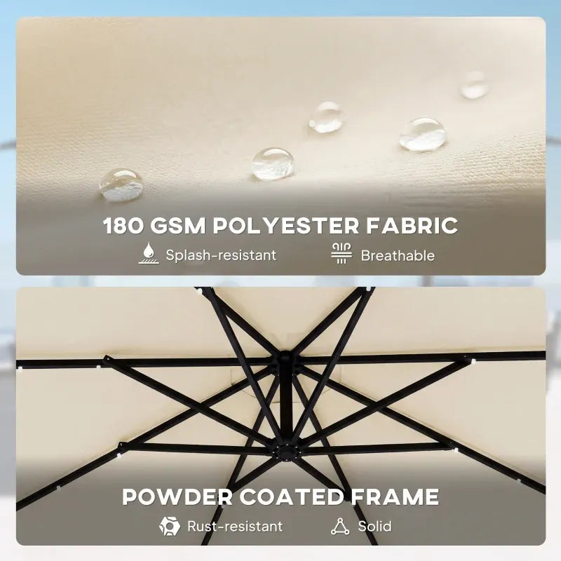 Garden Cantilever Patio Umbrella