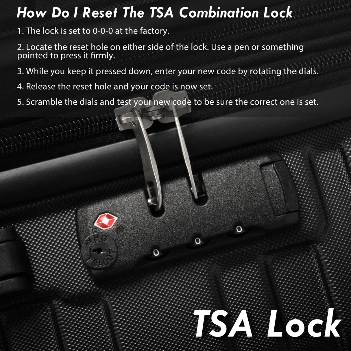 Hardshell Luggage Sets 3 Pcs Spinner Suitcase with TSA Lock