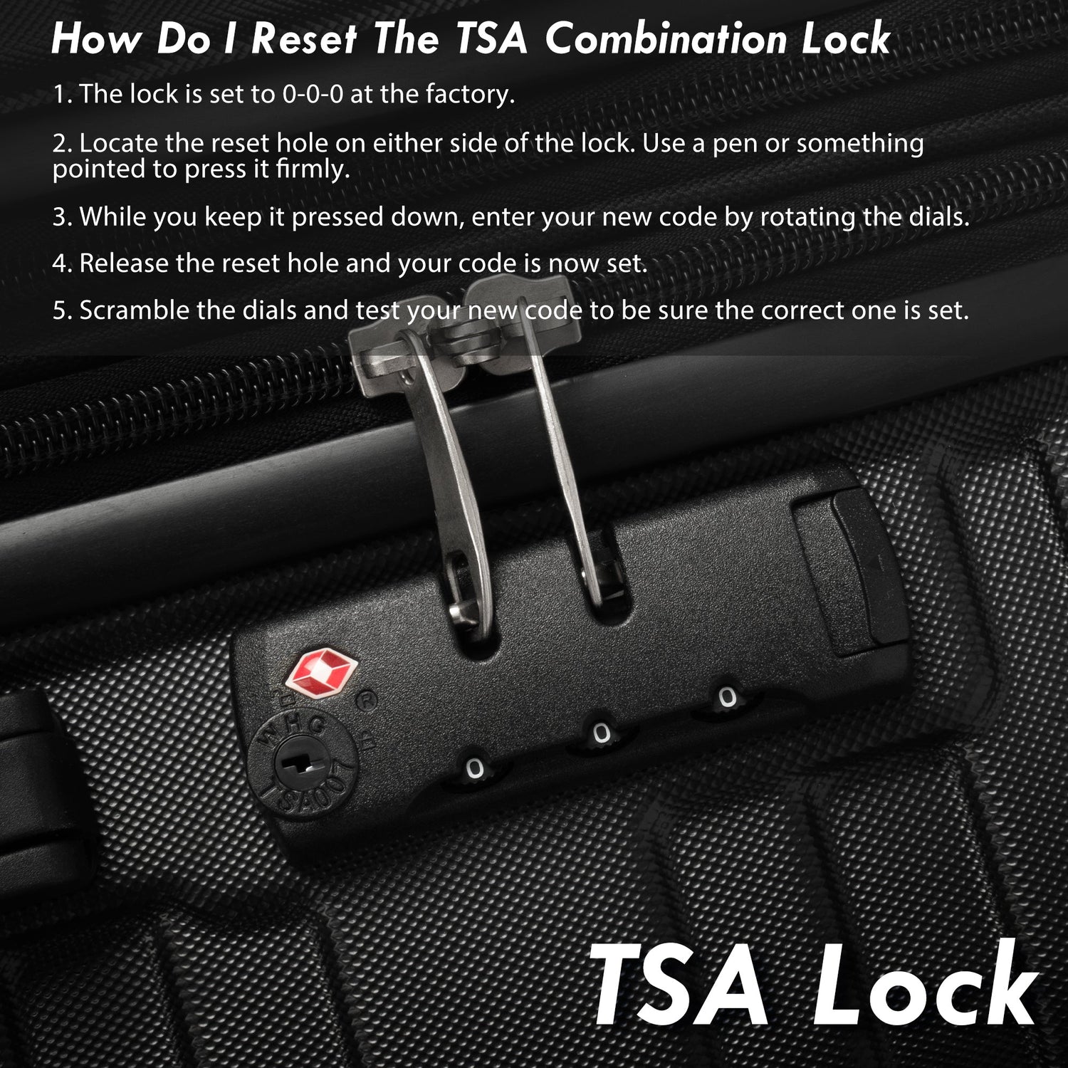 Hardshell Luggage Sets 3 Pcs Spinner Suitcase with TSA Lock