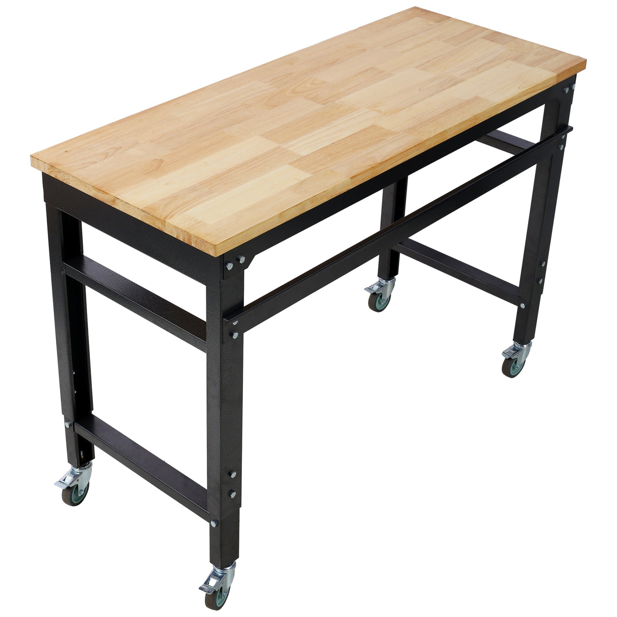 48" Wide Rolling Workbench - Adjustable Height for Workshop