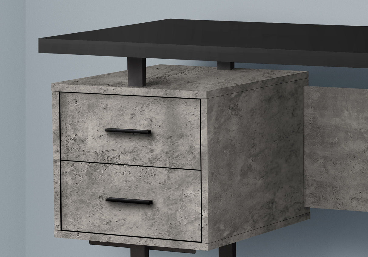 Computer Desk For Home Office, Laptop, Left, Right Set-Up, Storage Drawers, Contemporary & Modern