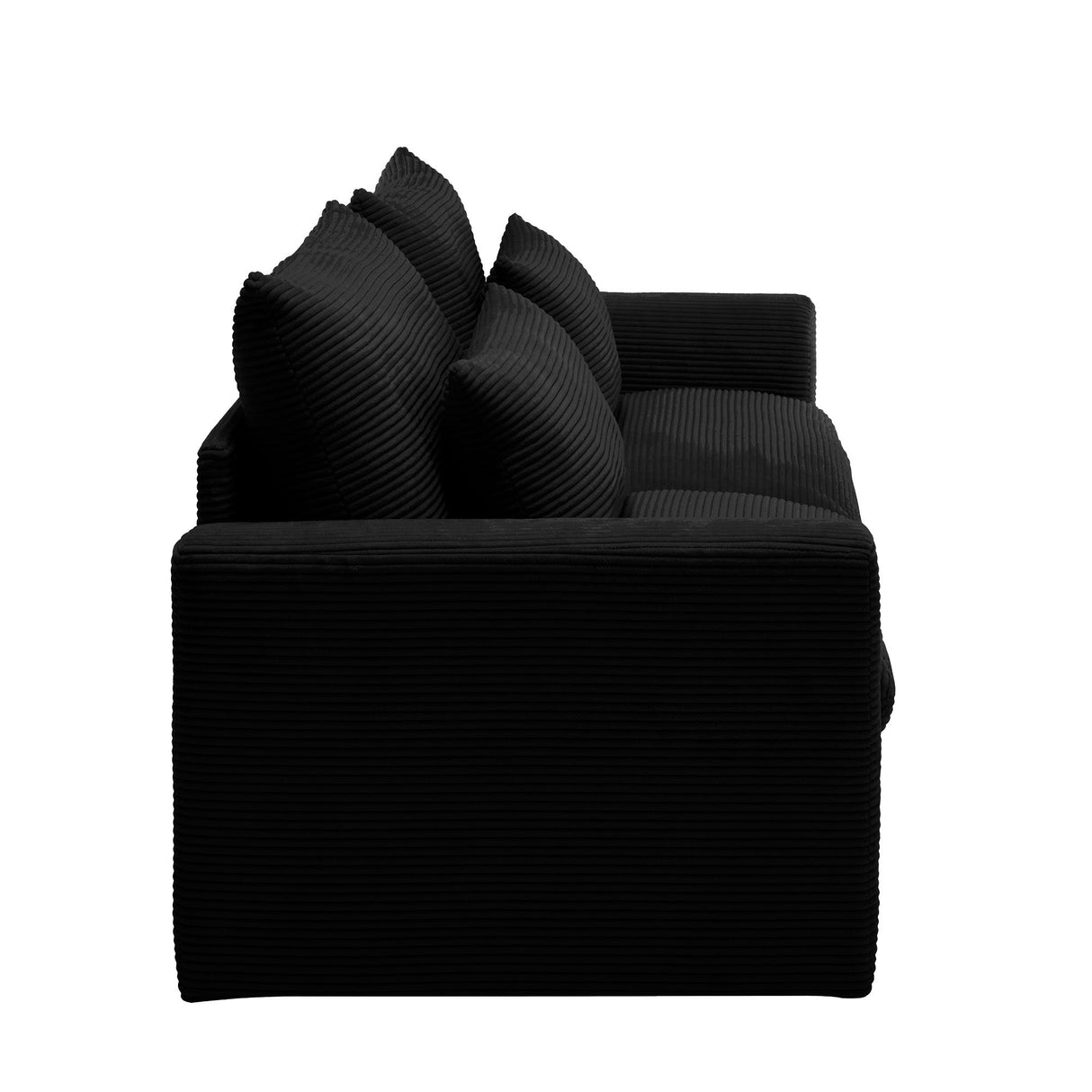 Modern 2 Seater Corduroy Fabric Sofa