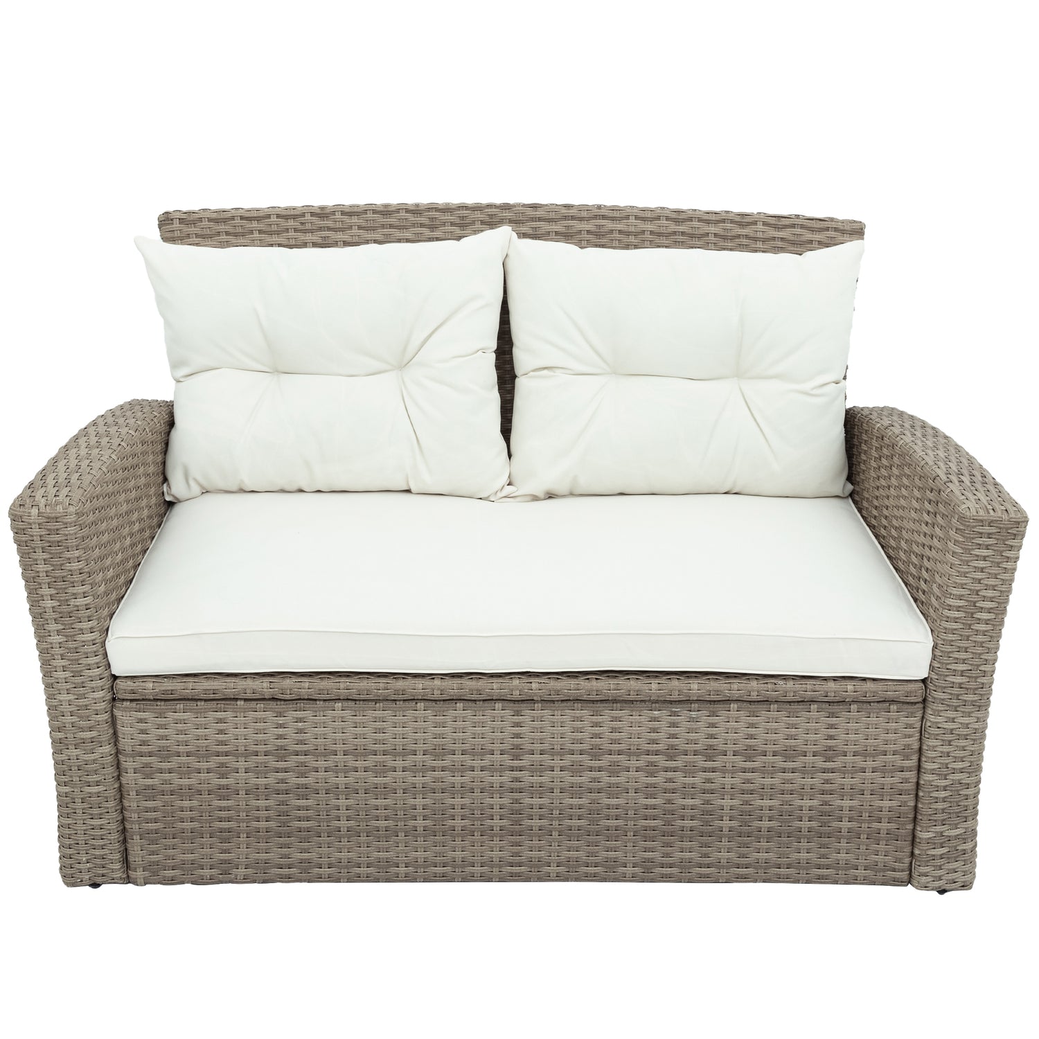 Elegantly Woven Outdoor Tengbian  6 piece outdoor conversation set