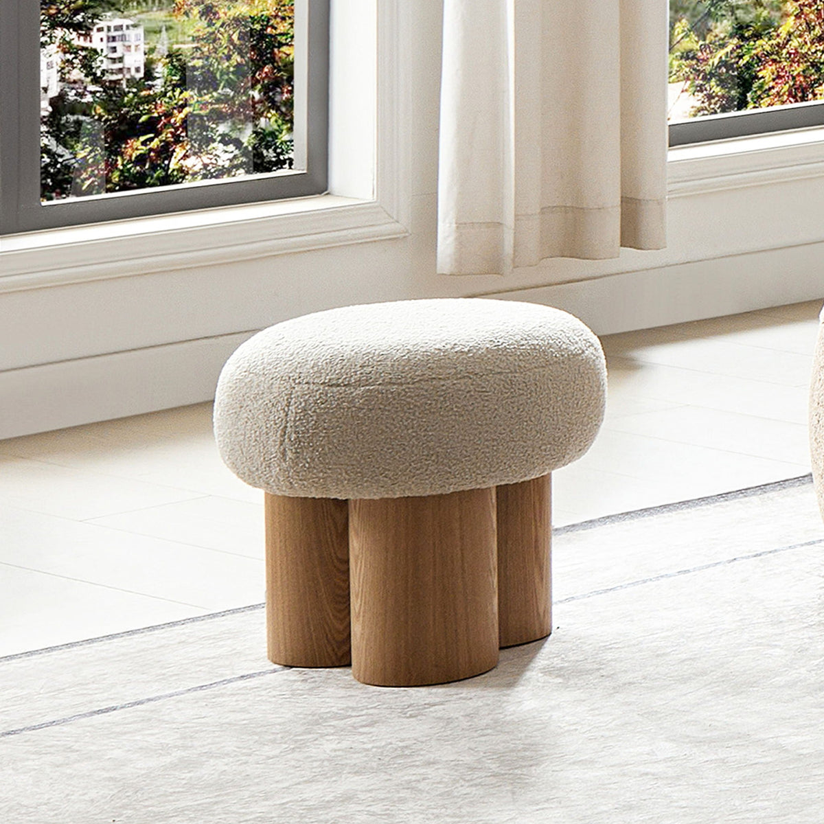 Versatile Mushroom Stool With Cushion