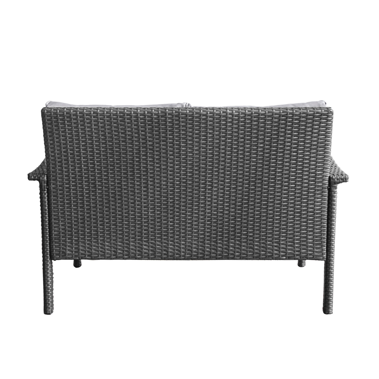 The Contoured All-Weather Wicker Loveseat by Christopher Knight Home