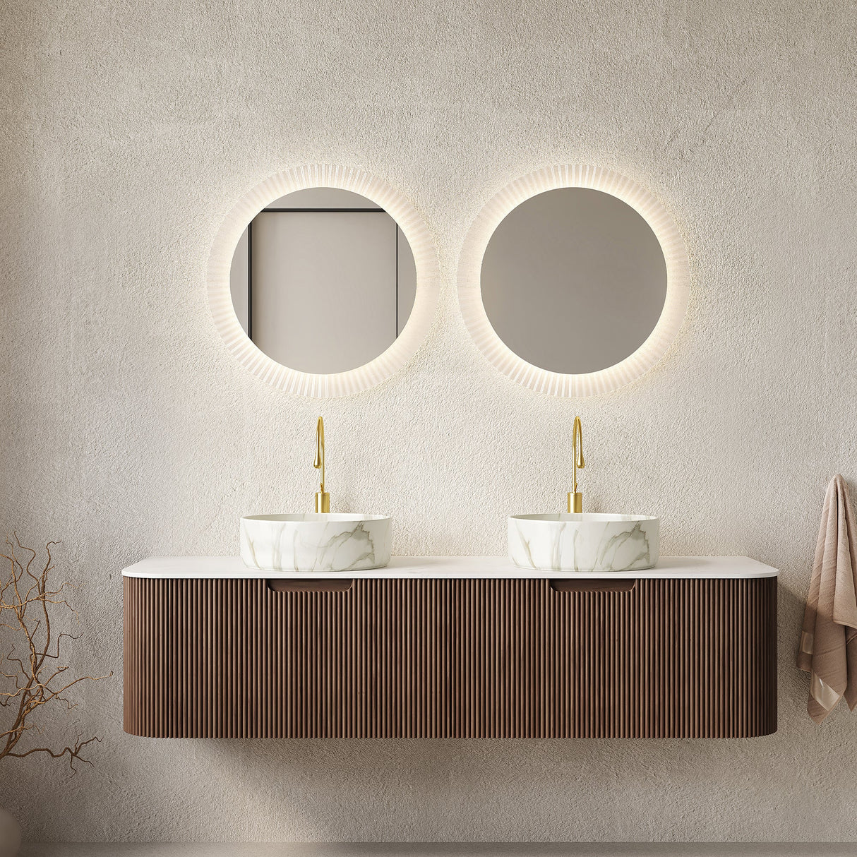 Dina 60" Bathroom Vanity & Sinks