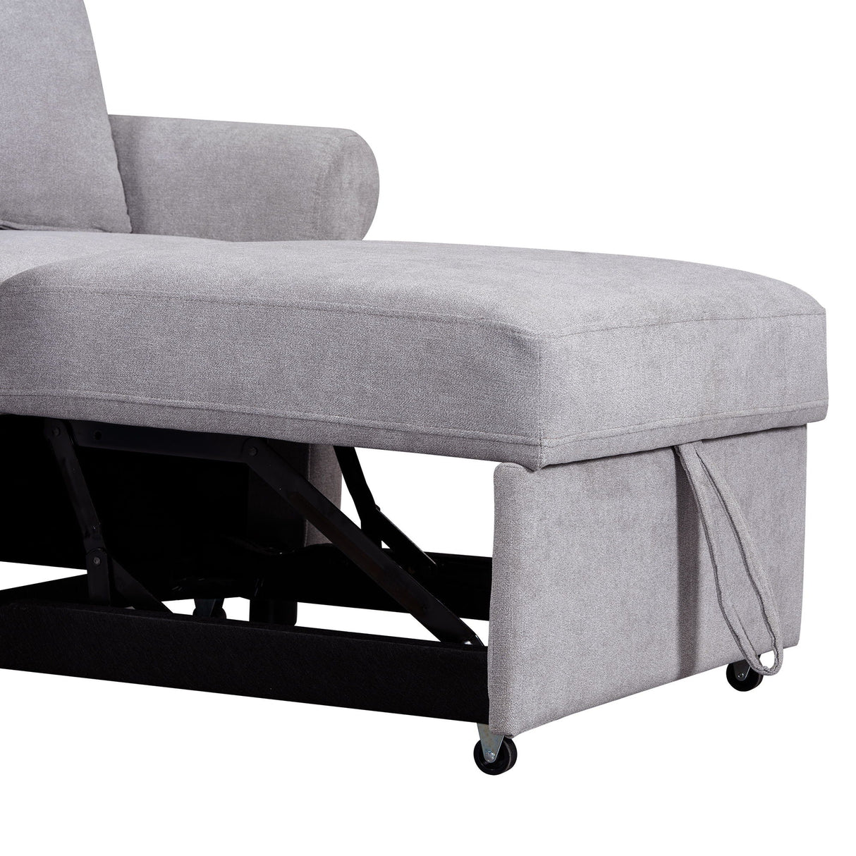Convertible Sleeper Chair With Adjustable Backrest, 3 In 1 Lounger Chair Turns Into Bed, Single Bed For Living Room