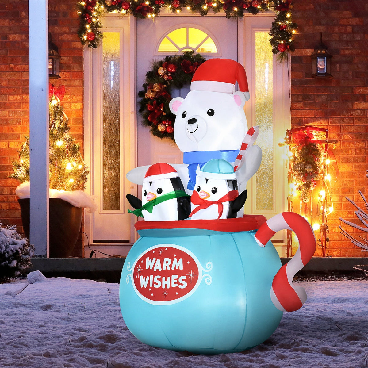 Outsunny 5ft Christmas Inflatable Outdoor Decoration