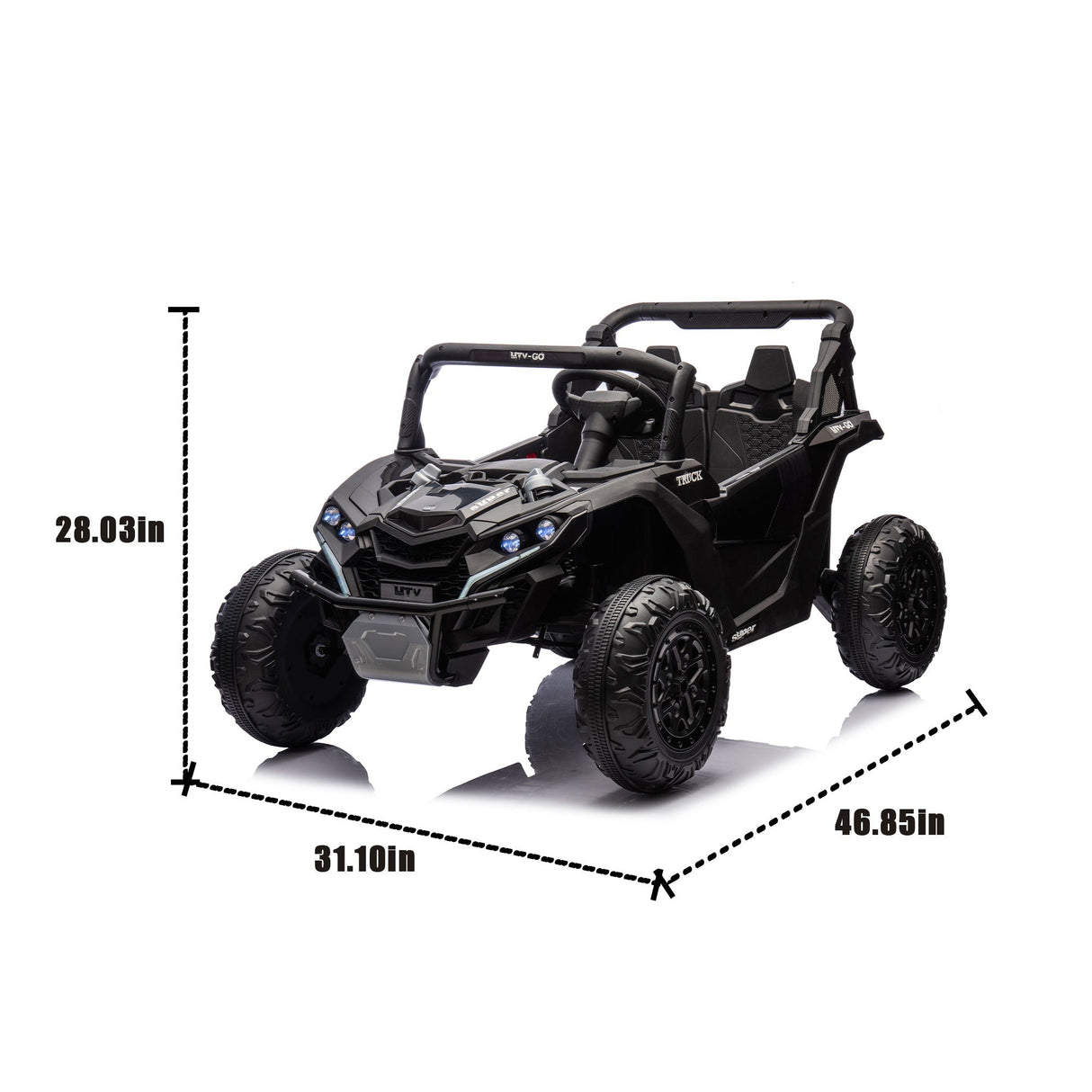 24V Two-Seater Kids Ride-On UTV with Parental Remote Control
