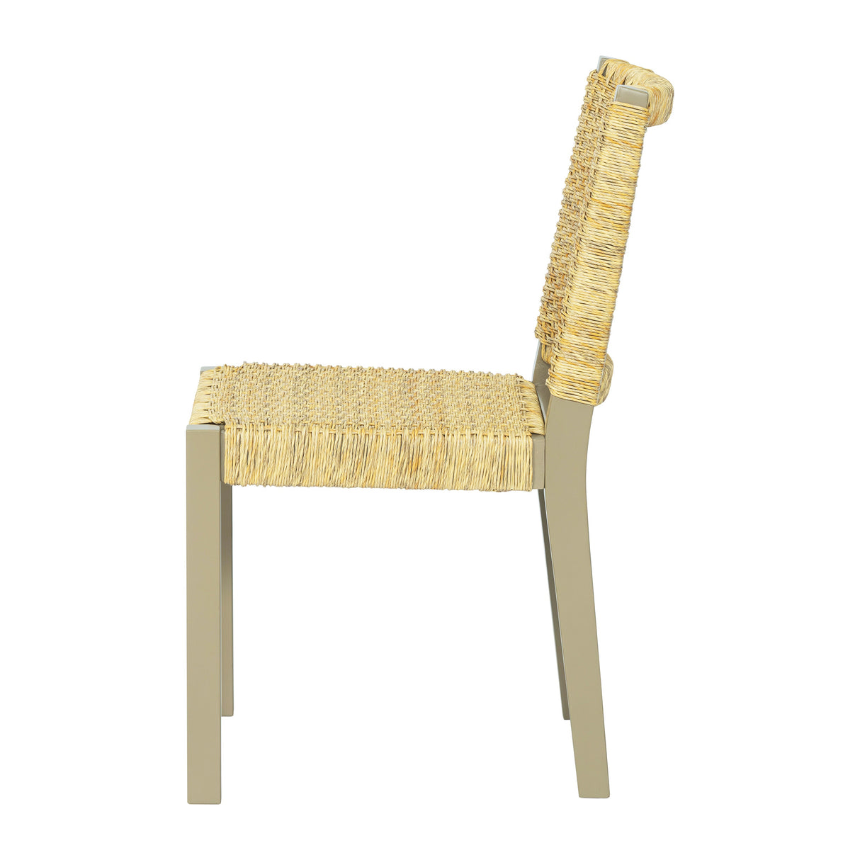 Solid Wood Rattan Backrest Dining Chairs, Set of 2