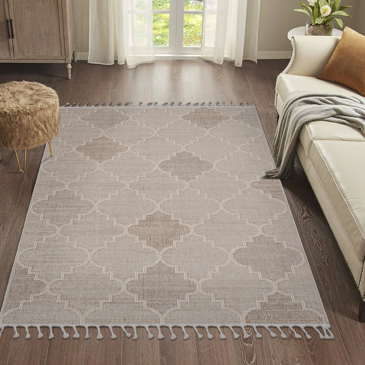 NAAR Guros Collection Trellis Indoor/Outdoor Area Rug