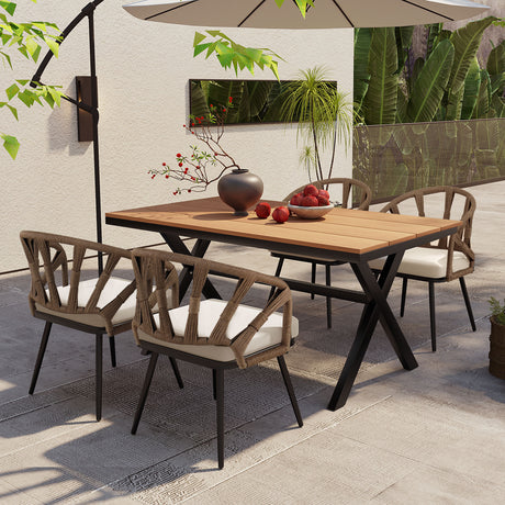 Contemporary-Weather-Resistant-Outdoor-Dining-Set-Outdoor-Dining-Sets