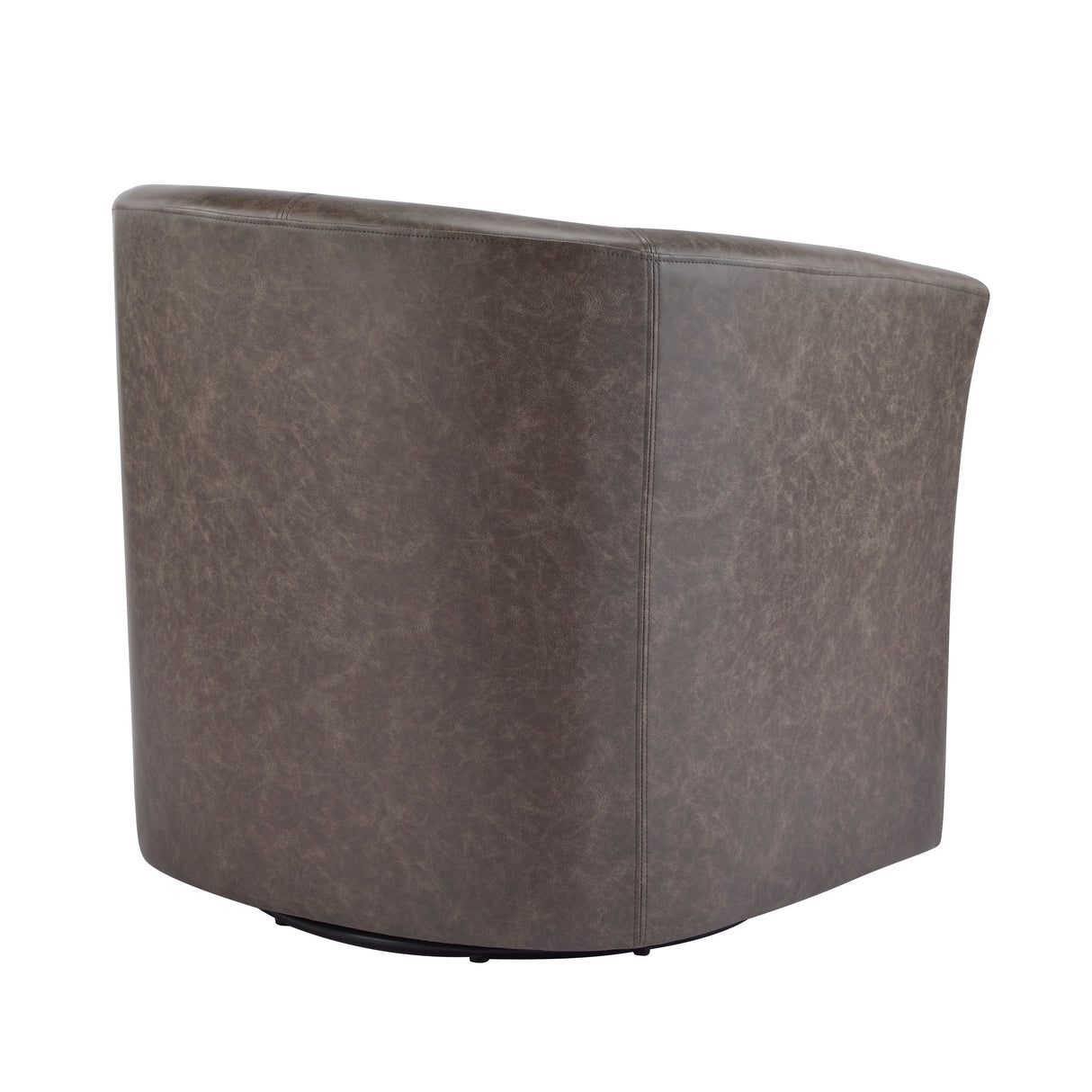 Wilmore Faux Leather Swivel Barrel Chair