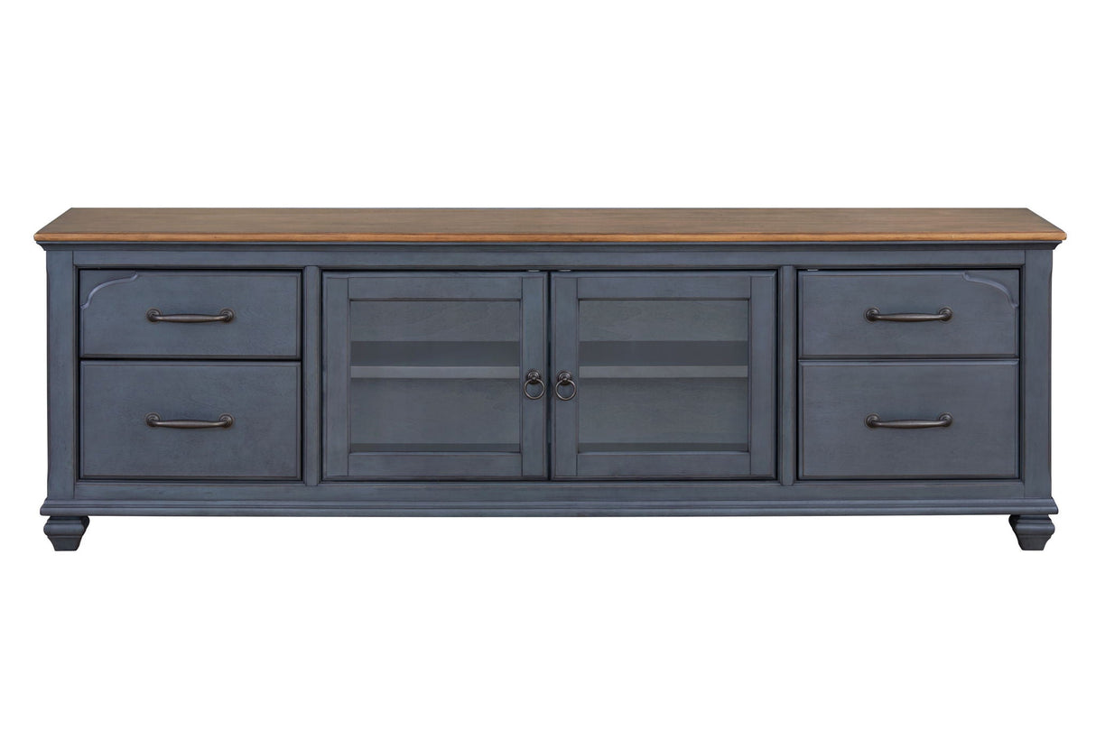 TV Stand For TVs Up To 90" - Blue