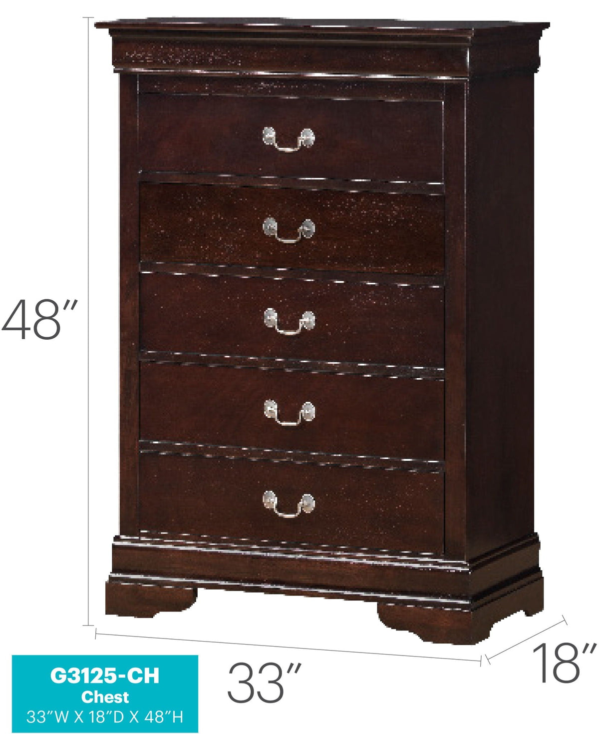 Louis Phillipe - Traditional Style Storage Chest Elegant