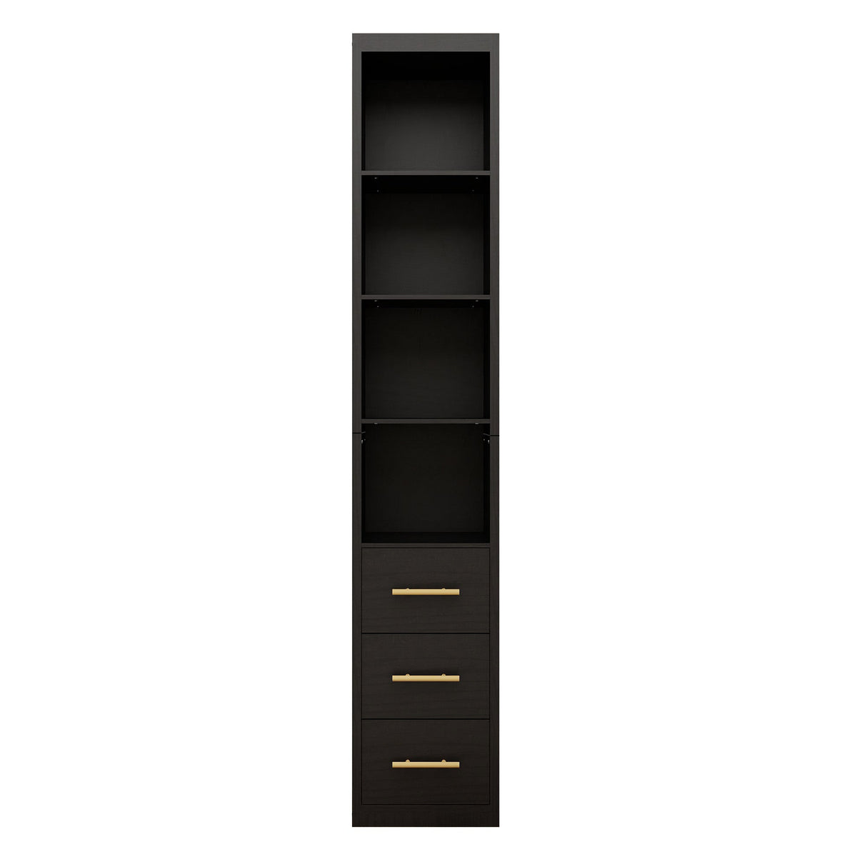 85.04" Tall Storage Cabinet with Drawer and Shelves