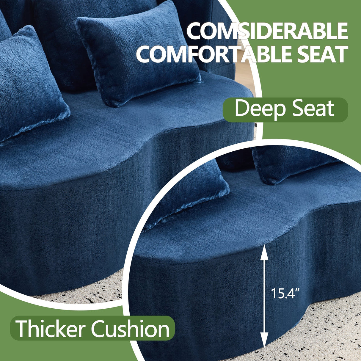 Queen Size Foldable Sofa Bed Chenille Futon Couch