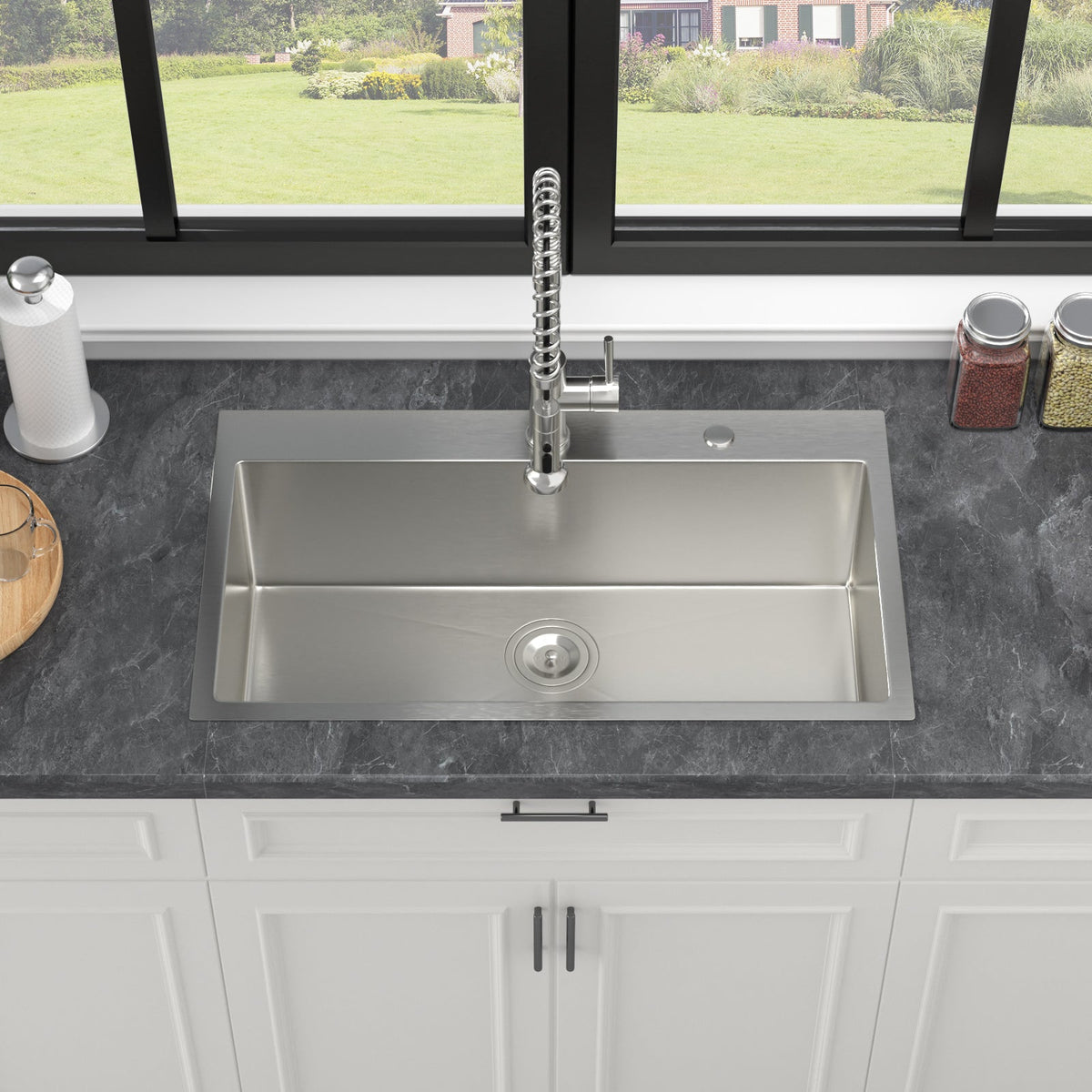 33 Inch Topmount Sink - Stainless Steel Kitchen Sink