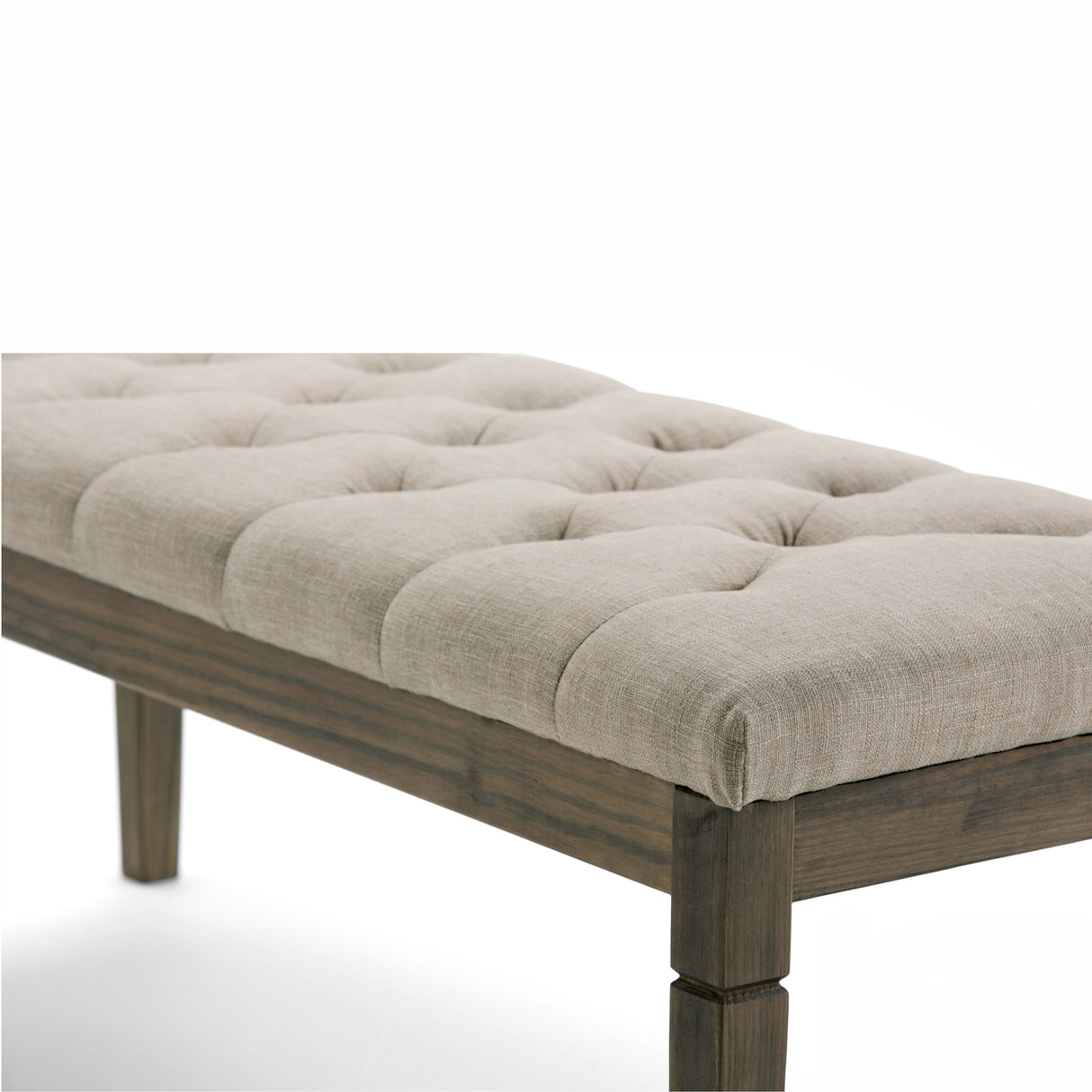 Waverly Tufted Ottoman Bench - Natural