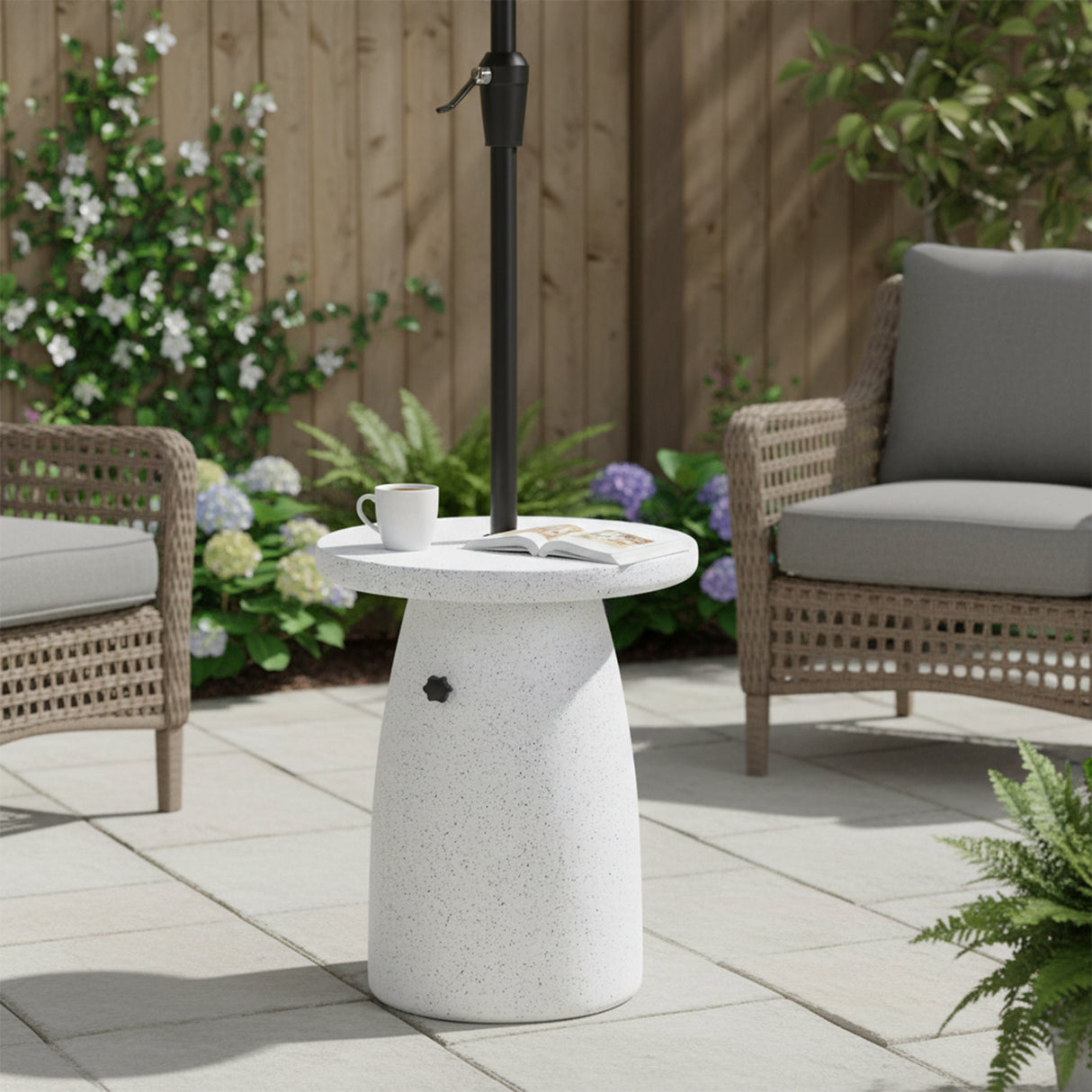 Tess-MGO-Outdoor-Patio-Side-Table-Umbrella-Base--with-Sand-Filling-Design,-White-Marble-Umbrellas-&-Sunshades-Accessories