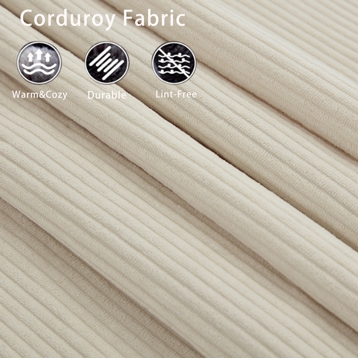 Modular Sofa Corduroy Beige