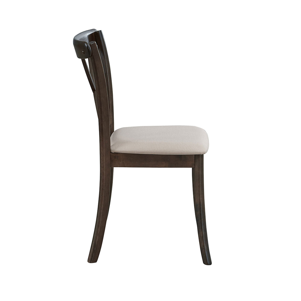 Wooden X Back Dining Chairs Set of 2 - Brown