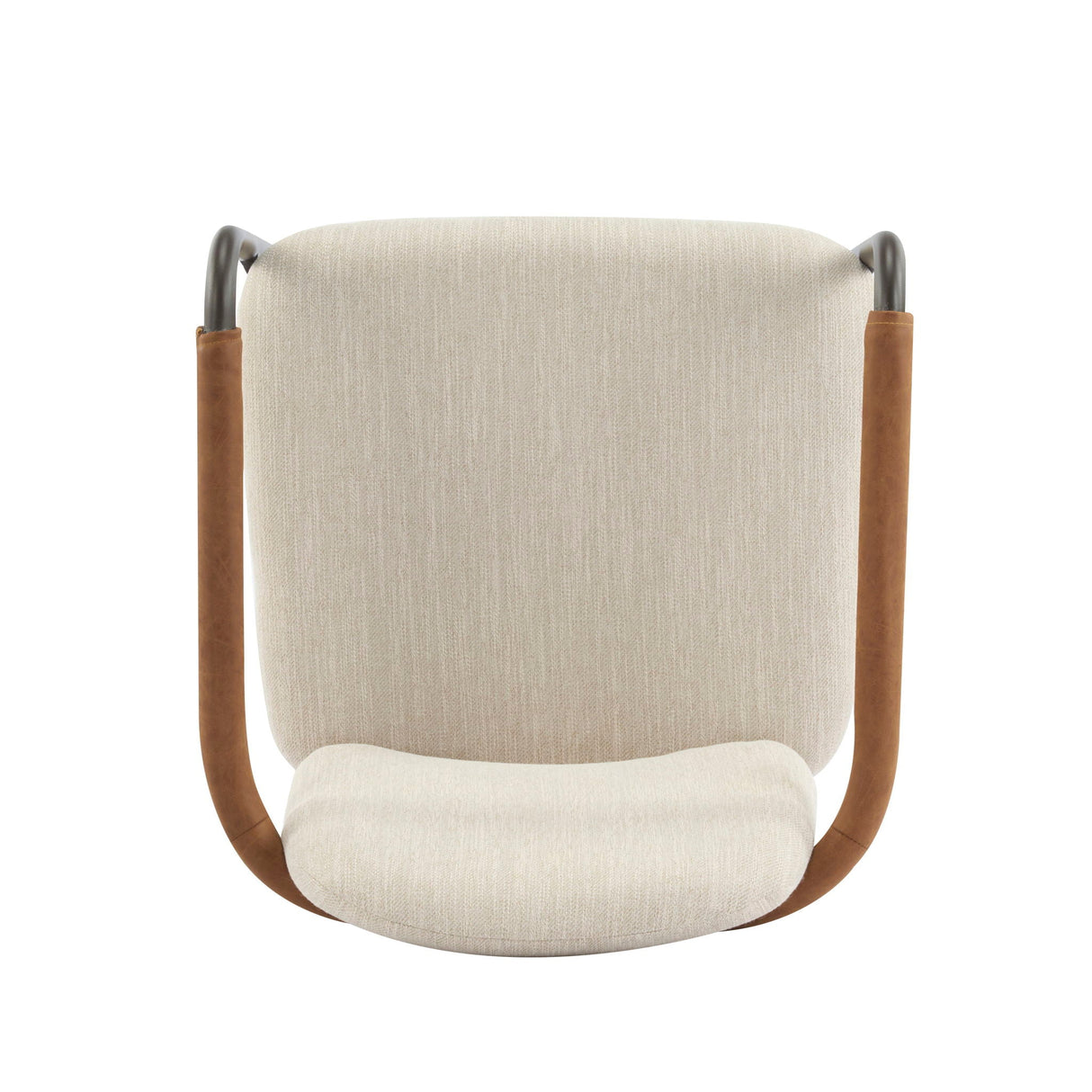 Modern Dining Chair Set With Durable Iron Frame And Comfortable Fabric Upholstery