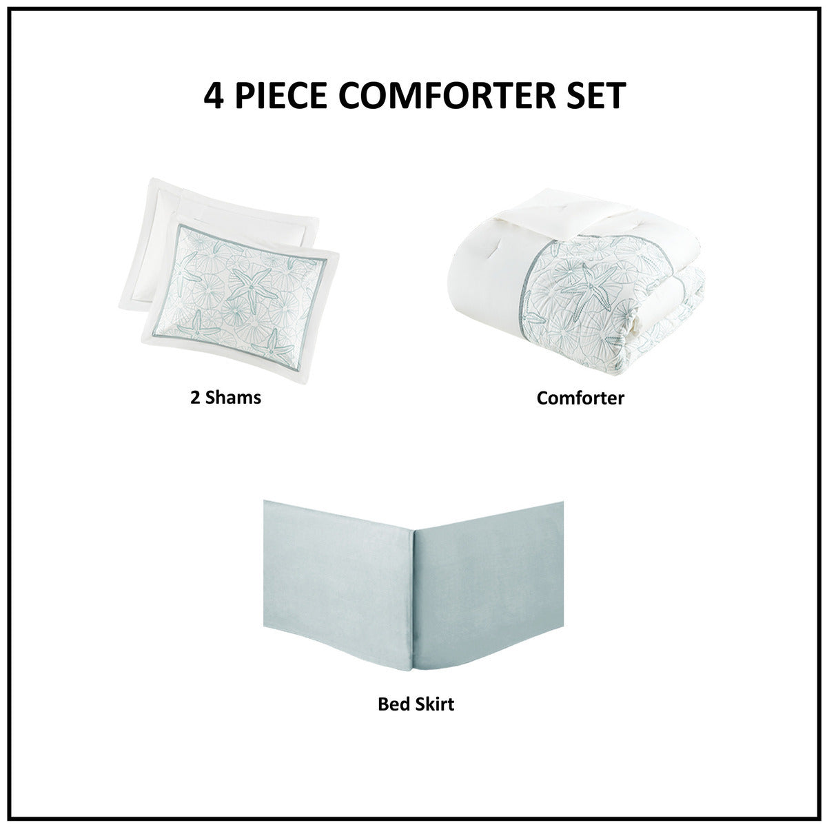 Comforter Set White King