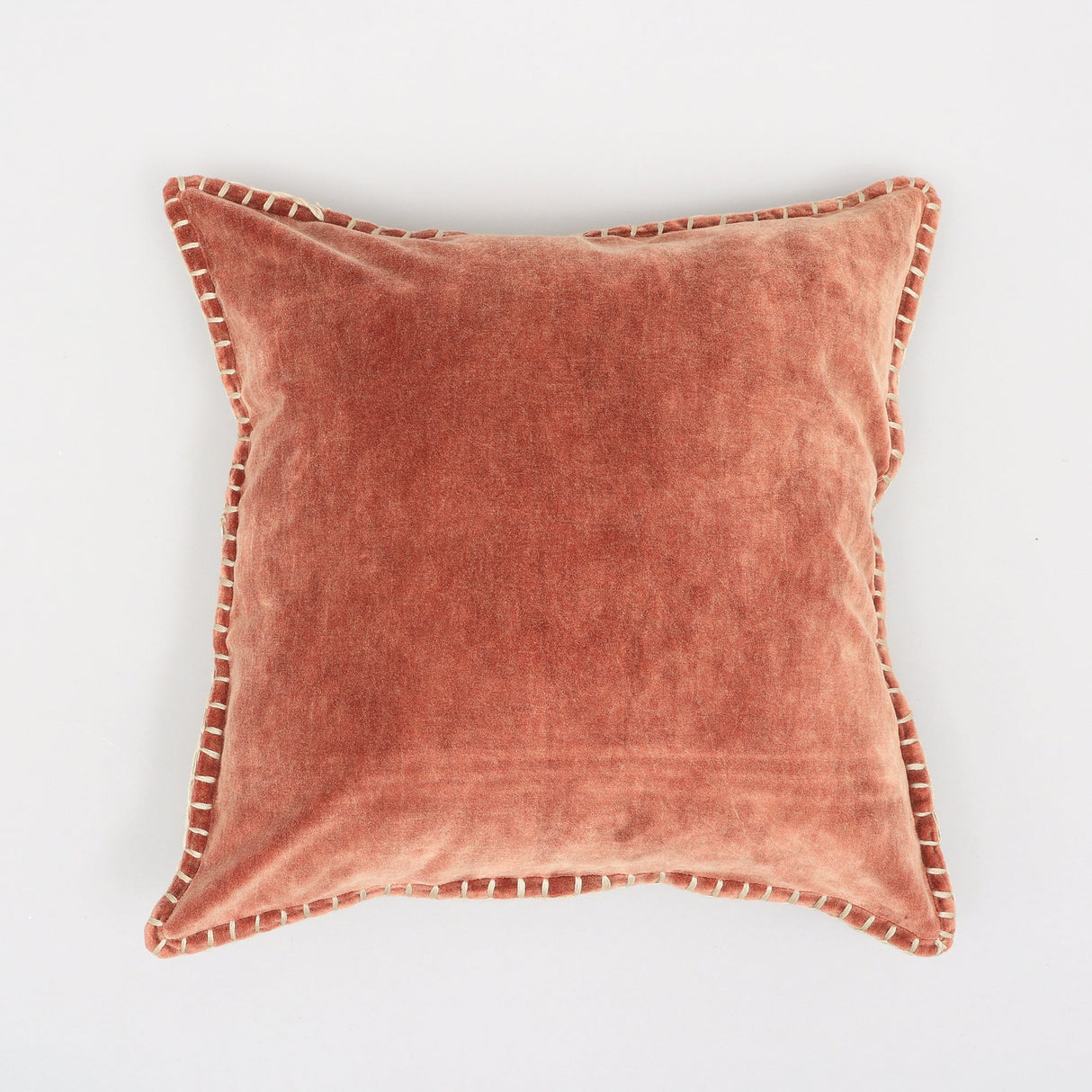 Olivia Stonewashed Velvet Pillow – 19" Square