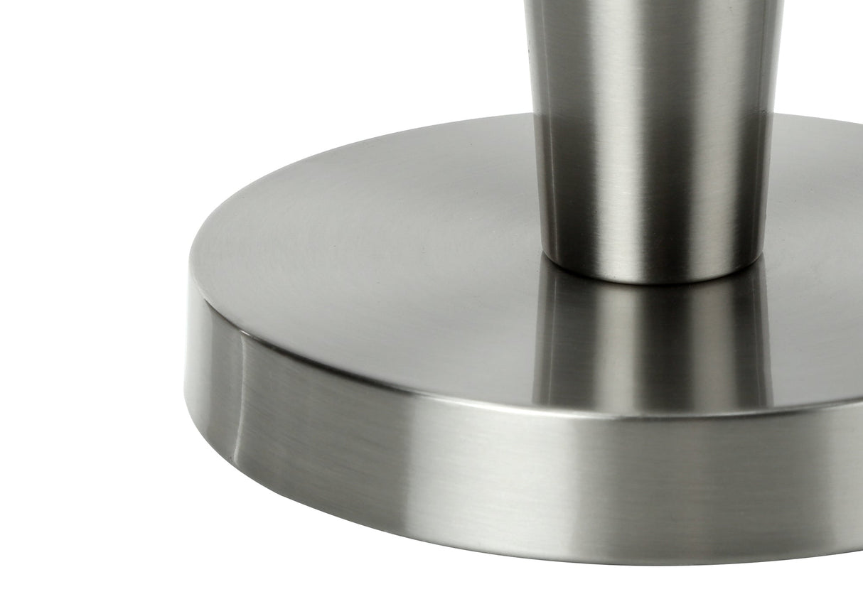 Contemporary Nickel USB Table Lamps – Set of 2