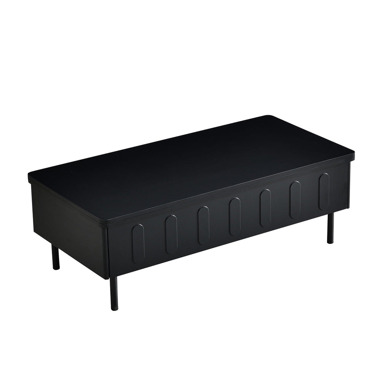 Lift Top Coffee Table With 2 Drawers and Hidden Storage Compartment for Living Room