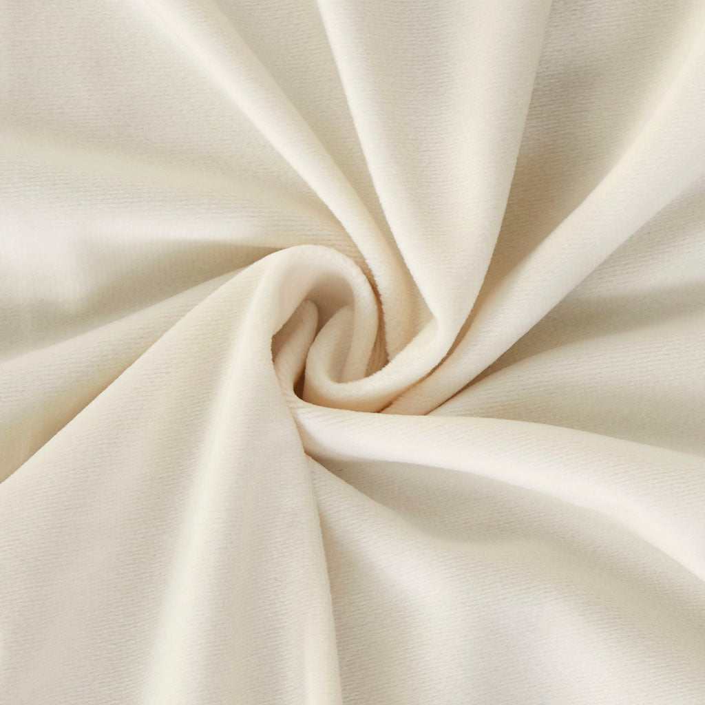 Room Darkening Metallic Printed Poly Velvet Rod Pocket/Back Tab Window Panel Pair Ivory 37x84"