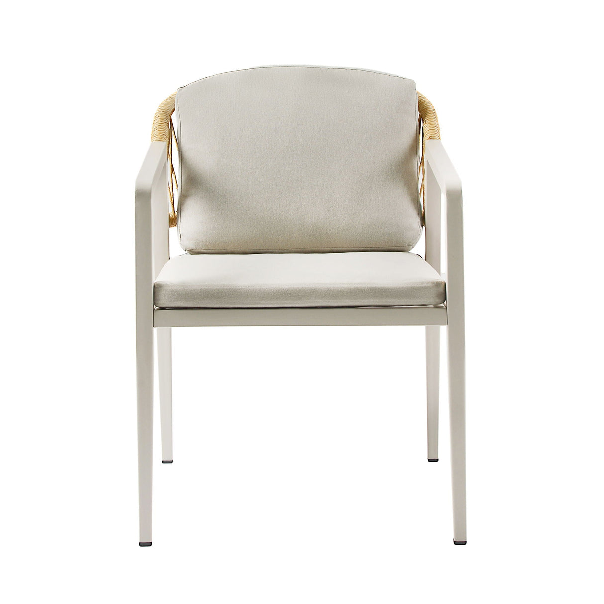 Modern Outdoor Dining Set With Expandable Acacia Wood Table