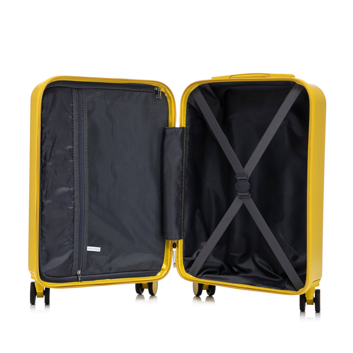 14'/20' 2-Piece ABS Spinner Wheel Luggage Set with Combination Lock