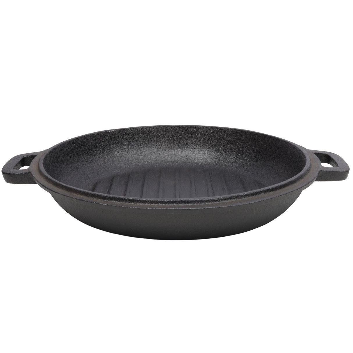 3 In 1 Pre-Seasoned Cast Iron Dutch Oven, Outdoor Camping Deep Pot, 5 Quart With Silicone Handles - Black