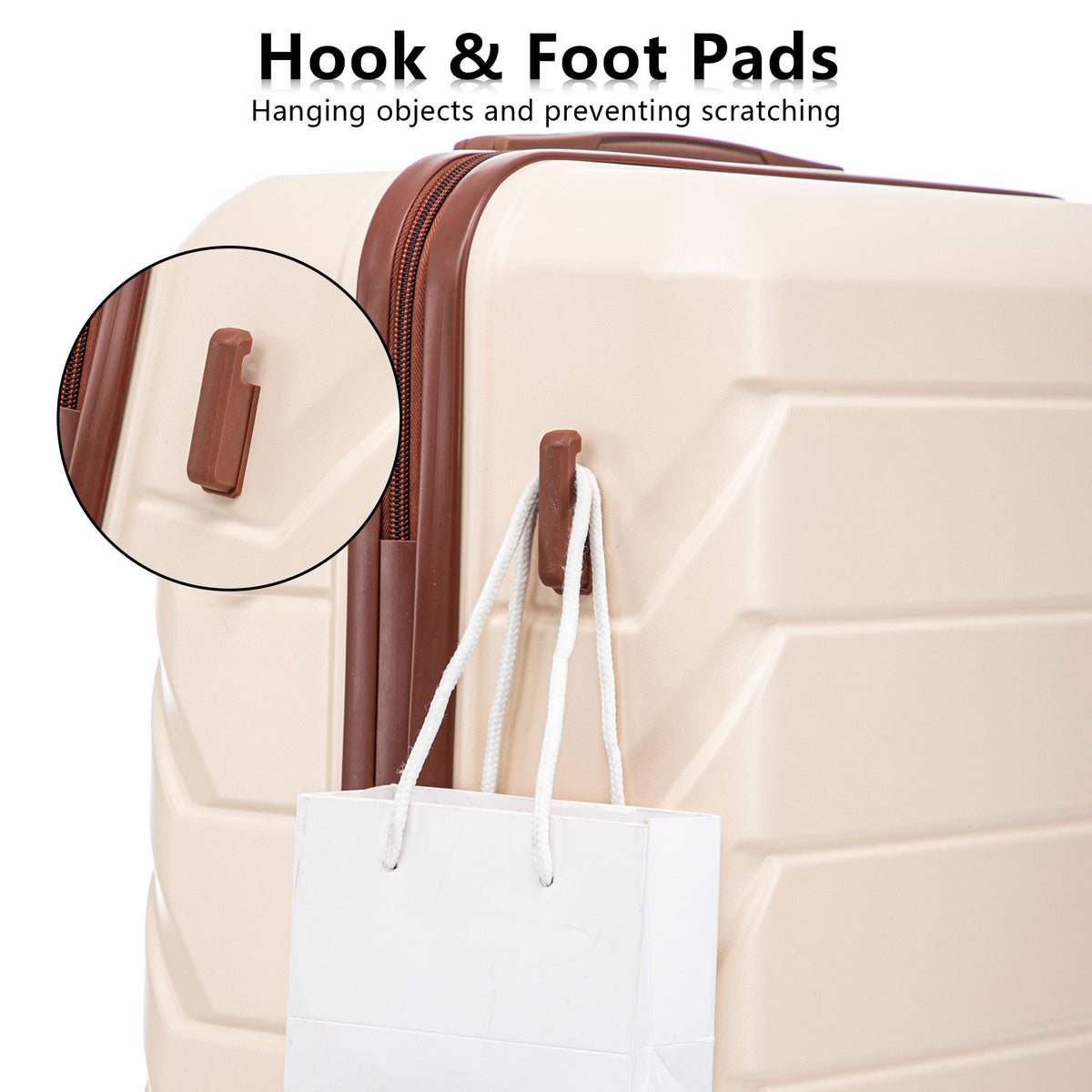 3-Piece ABS Spinner Wheel Luggage Set