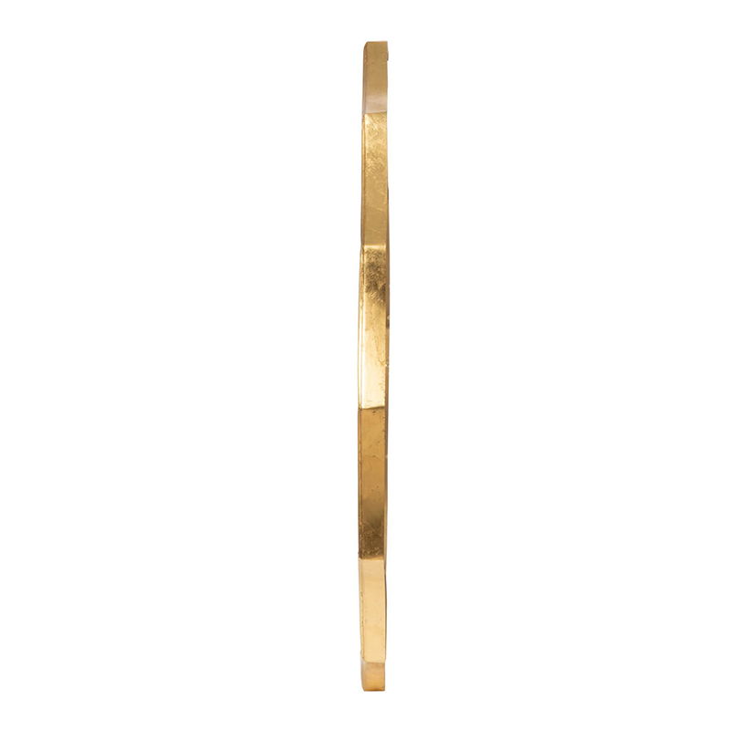 Round Sunburst Wall Mirror With, Wall Decor Mirror For Entryway Bedroom Living Room - Gold