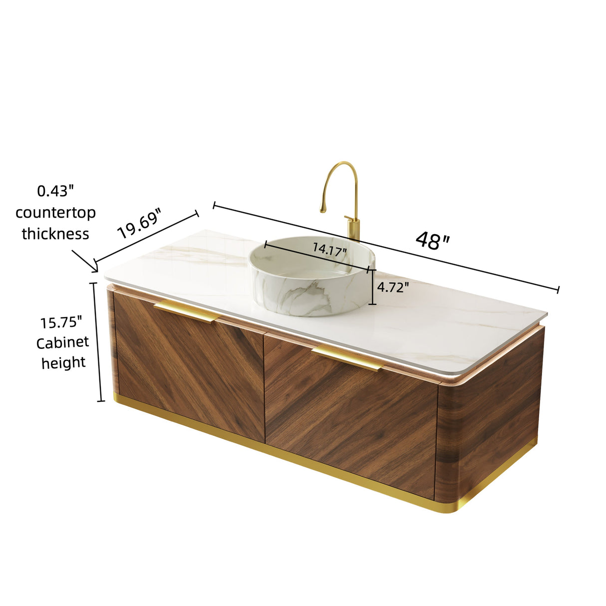 DIPA 48" Bathroom Vanity & Sink