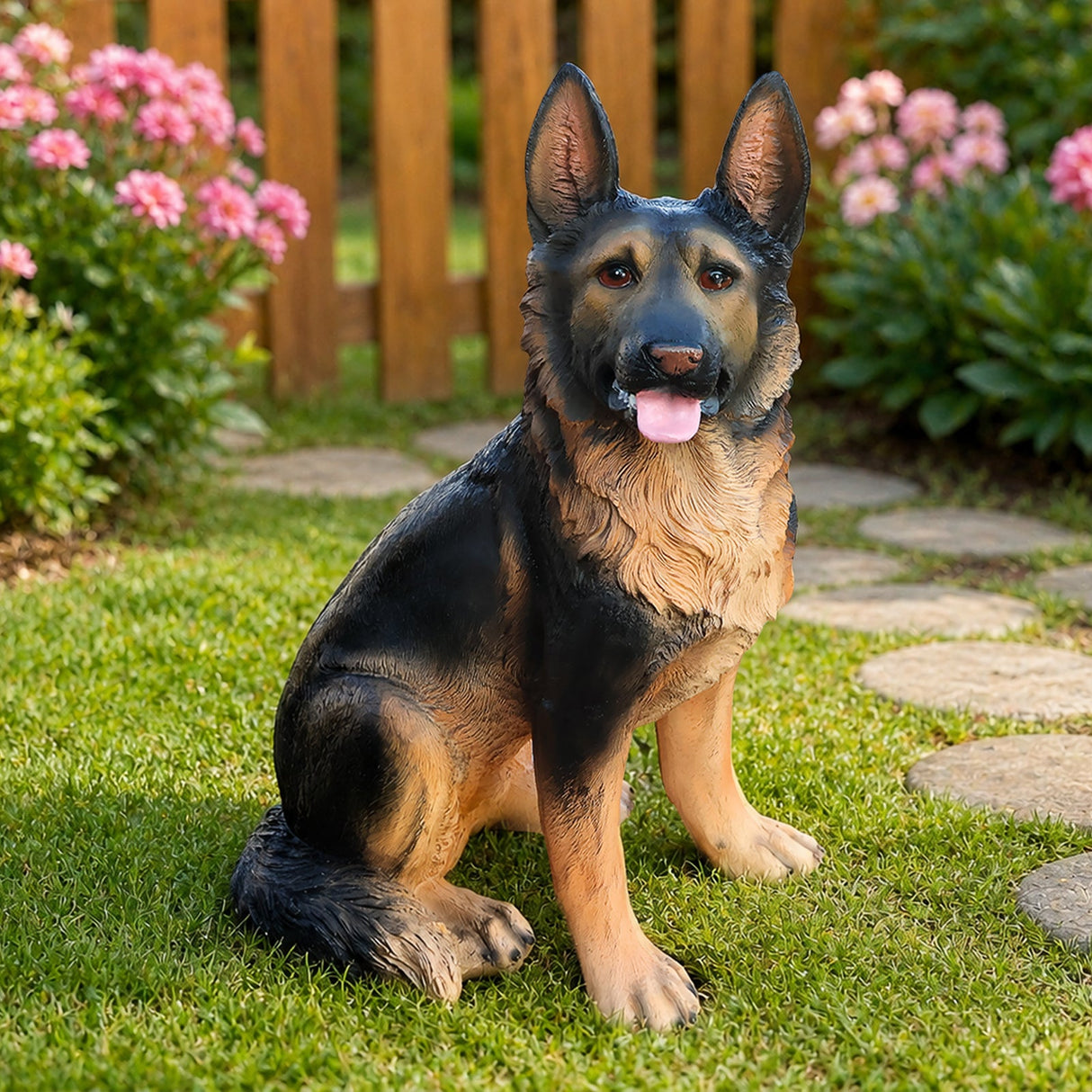 Outdoor Dog Statues German Shepherd Dog Statue for Garden