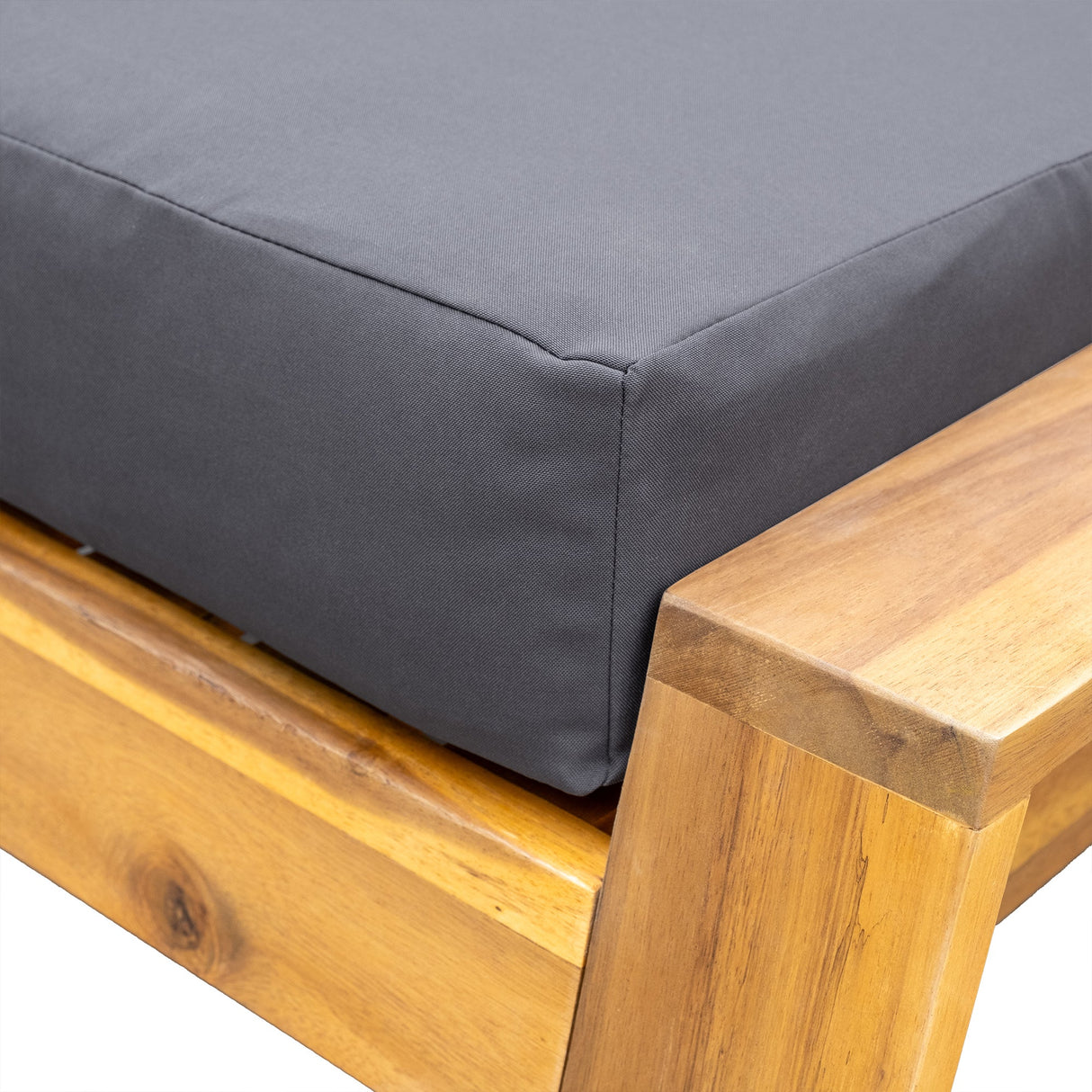 The Lunar Acacia Wood Outdoor Lounge Set with Side Table