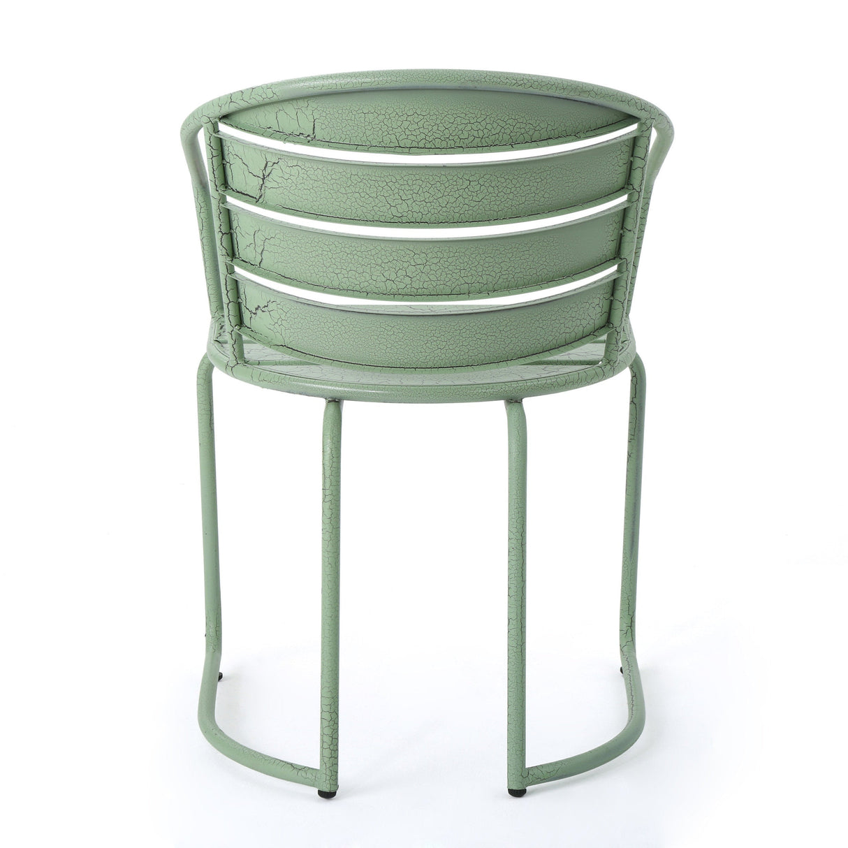 Santa Monica Bistro Set Modern Outdoor Dining Green Iron 3-Piece
