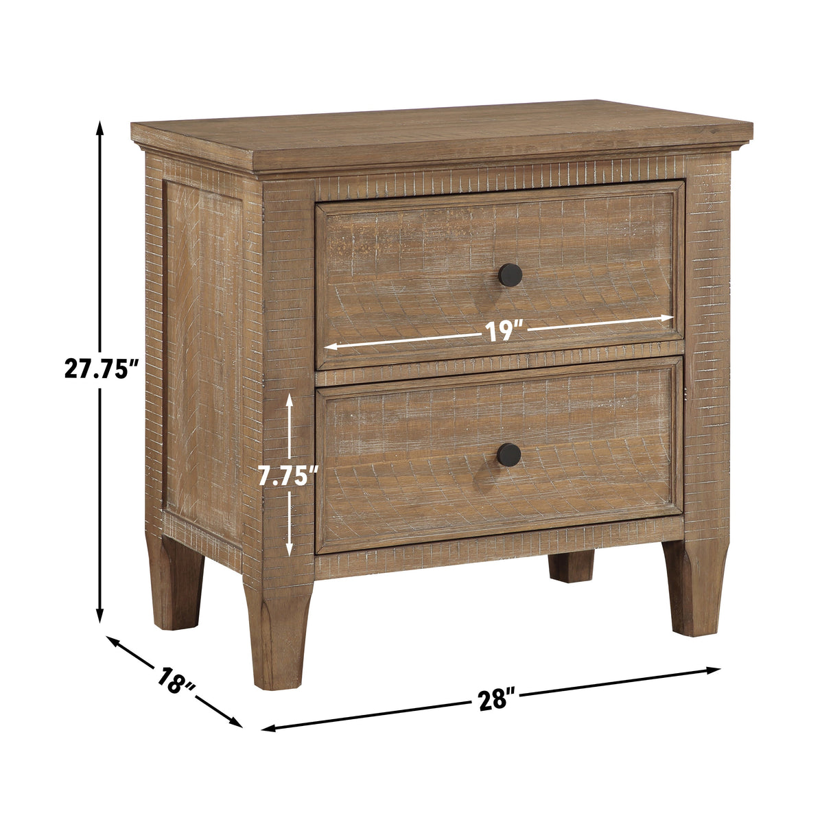 Riverdale 2 Drawer Nightstand