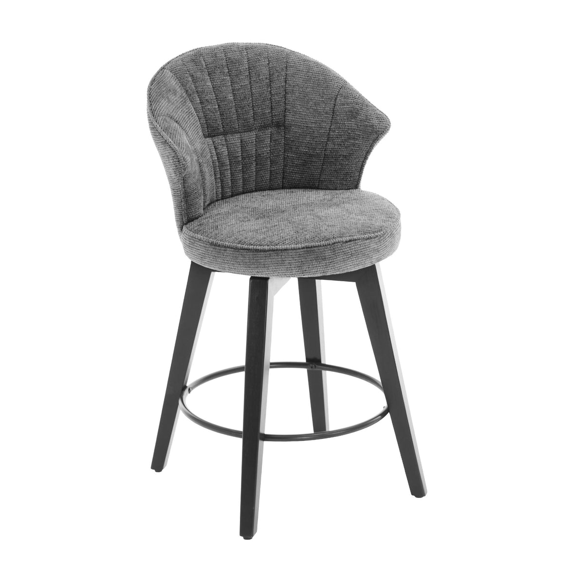 Wing Back Swivel Bar Stools (Set of 2)