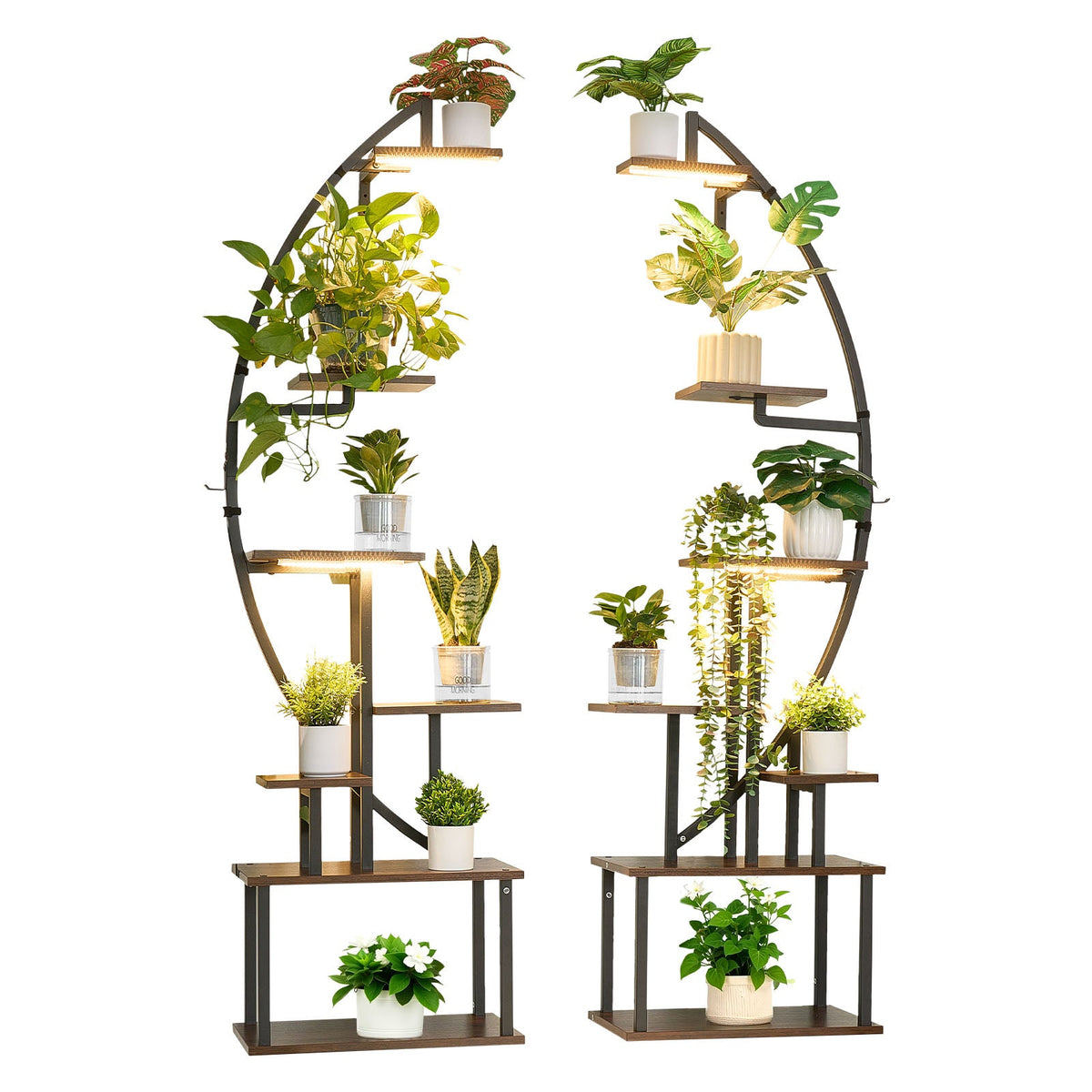 Indoor Plant Stand with Grow Lights