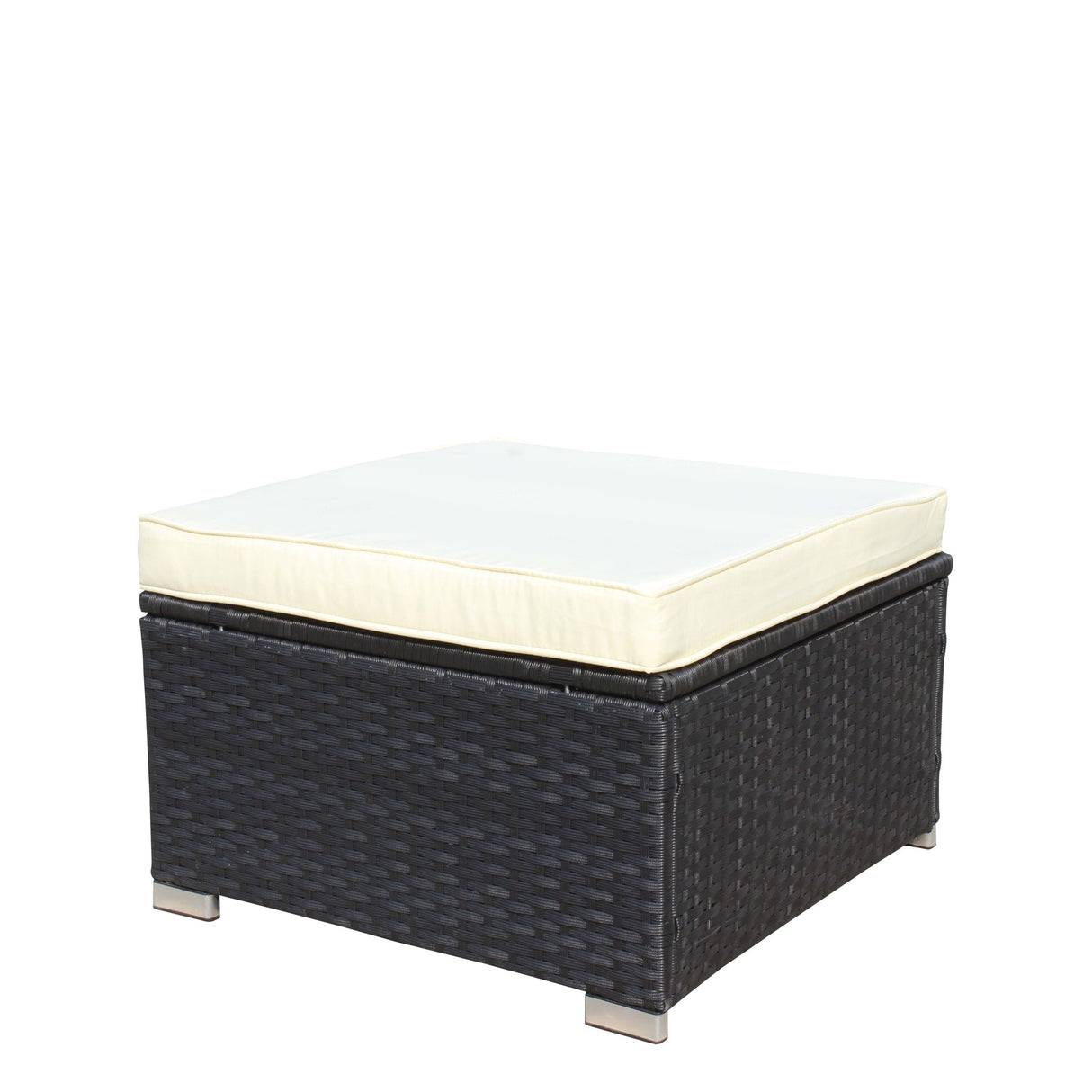 Outdoor 5-Piece PE Rattan Wicker Patio Sofa Set with Coffee Table